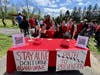 More than 125 people came out to support the cause.