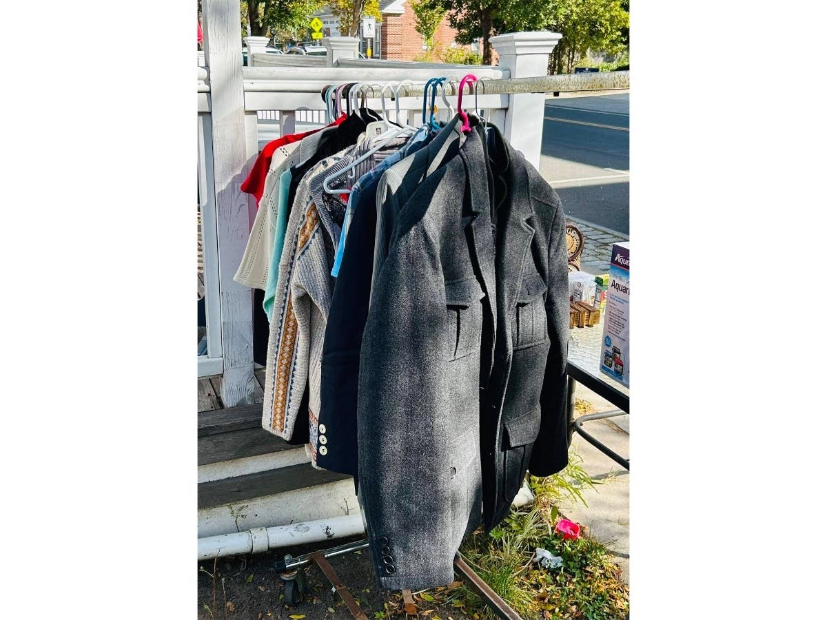 Sailor, owner of Front Street Station on Front Street, set up the table in 2020 during the pandemic to help those who were struggling.