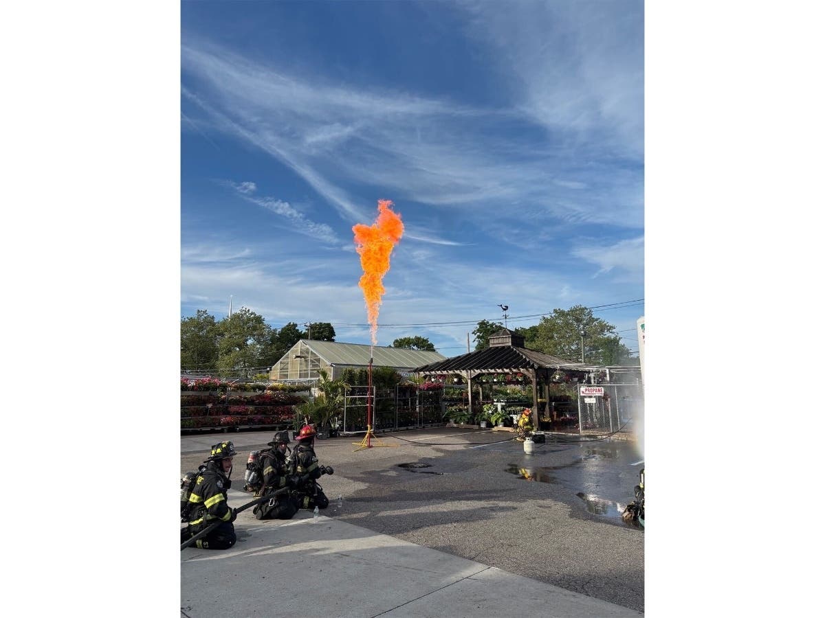 "One 20-pound propane BBQ tank inside a house could level it."