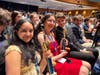 Members of Bay News Now enjoy the awards show after taking two first-place wins.