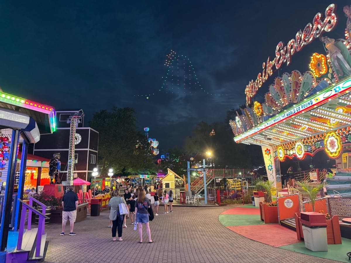 Look Up! Adventureland's Drone Show Returns Friday Night