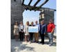 Mayor Panzenbeck, Assemblyman Lavine, and city officials at the park for a formal announcement of the grant and to get a first-hand look at the completed work.