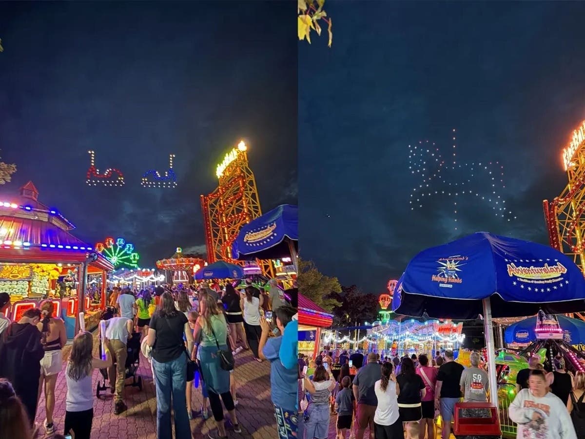 The drone show will take place Friday, August 14.
