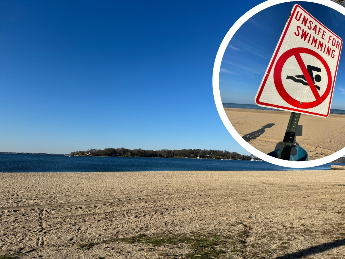 The beach's waters have been closed, NCDOH says.