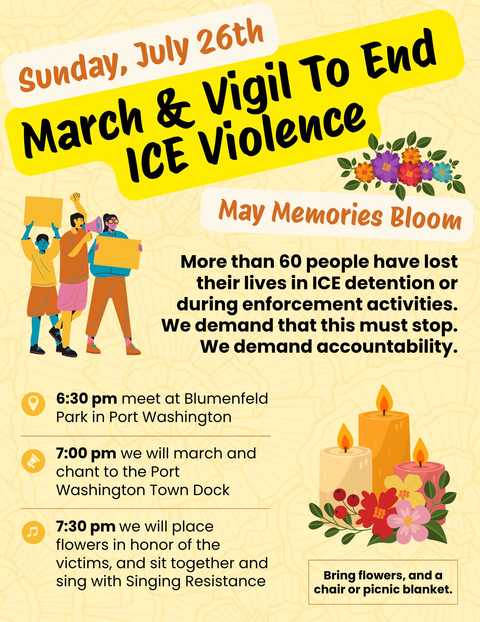 March & Vigil To End Ice Violence
