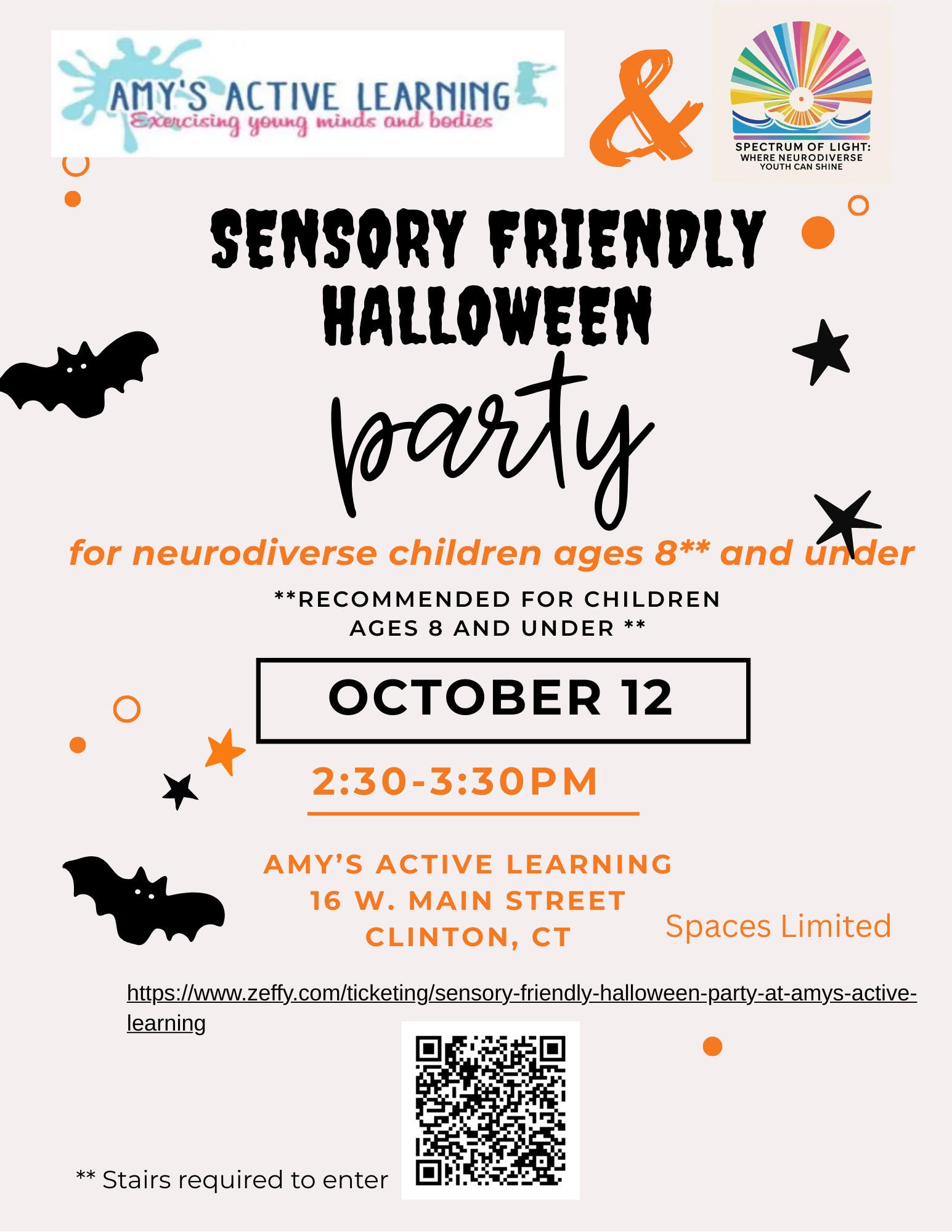 Sensory friendly Halloween Party 