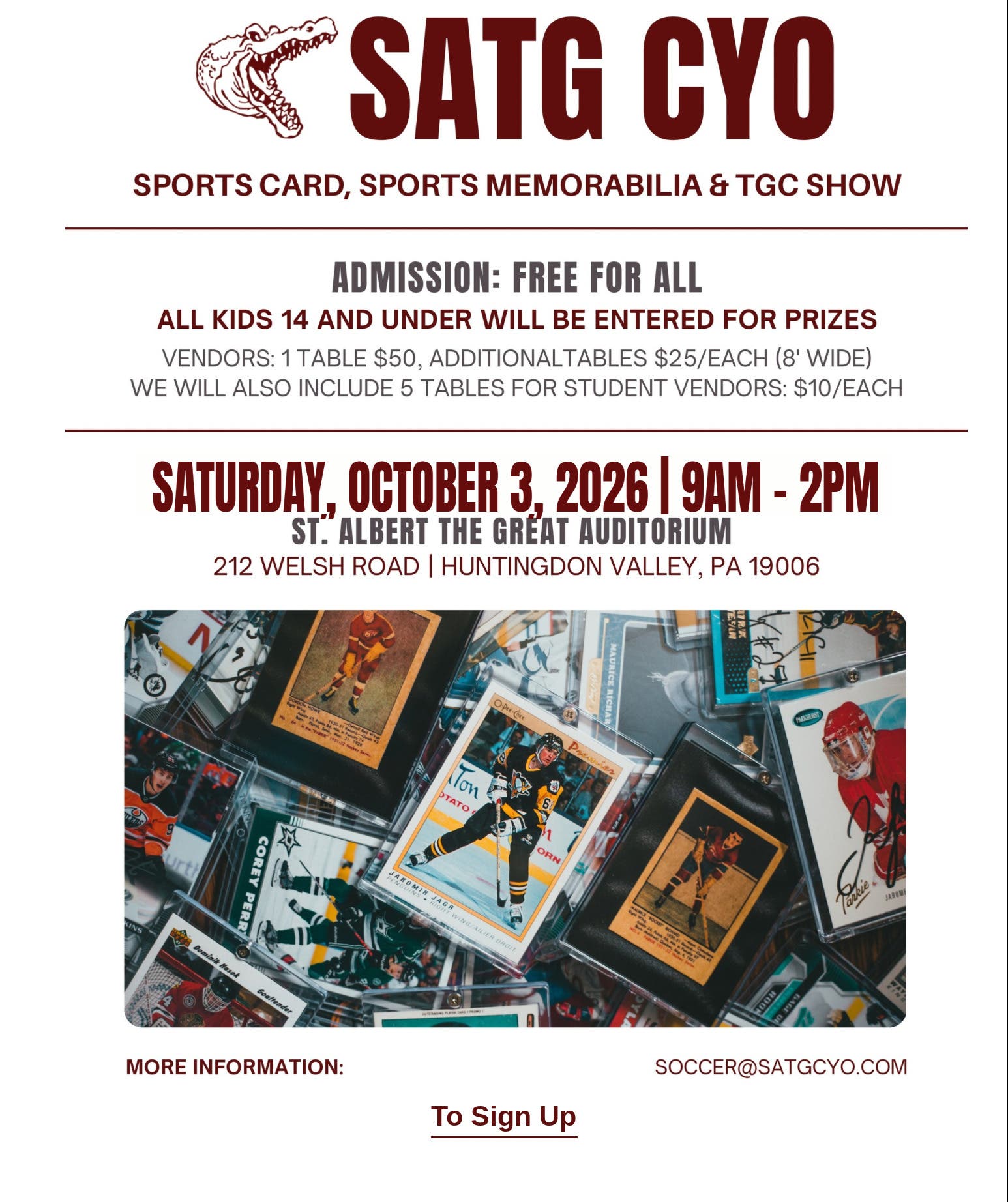 SATG Card Show - 10/3/26