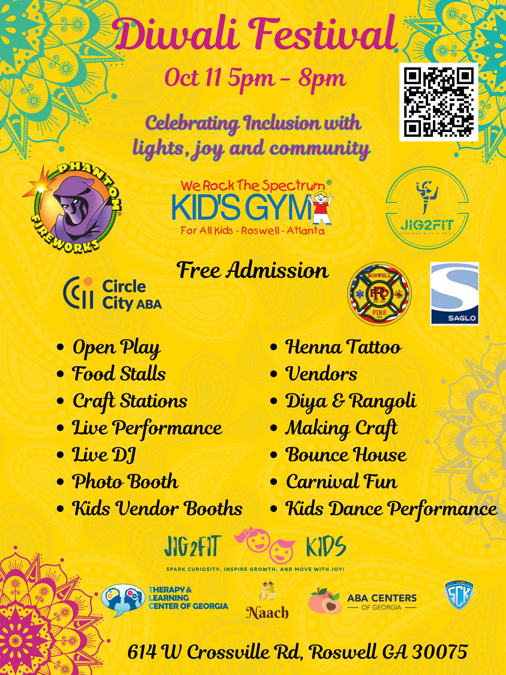 Diwali Fall Festival @ We Rock the Spectrum Atlanta