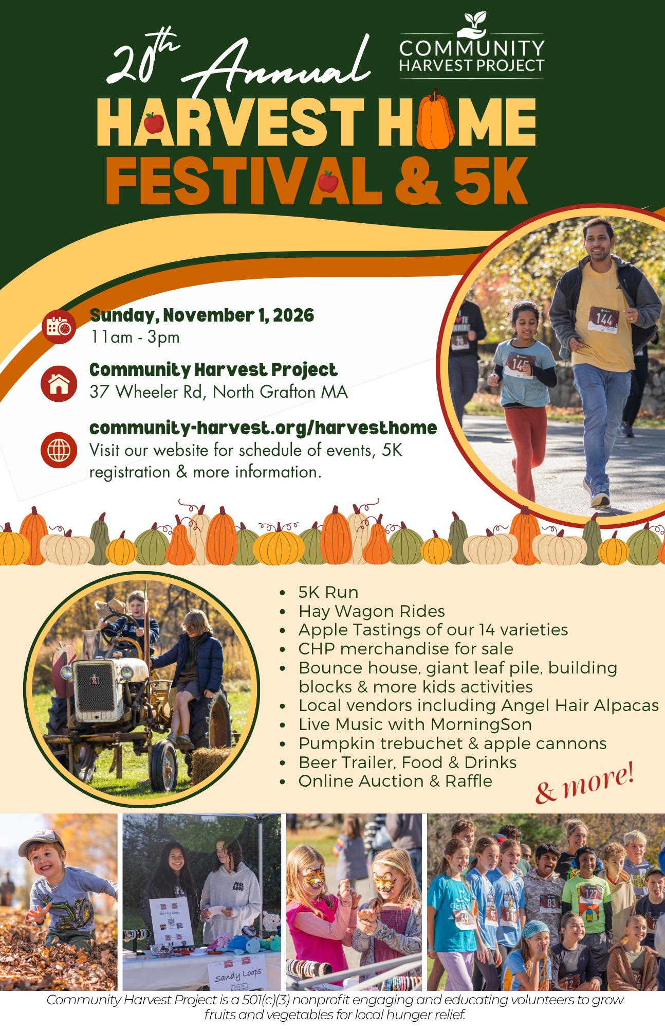 20th Annual Harvest Home Festival & 5K