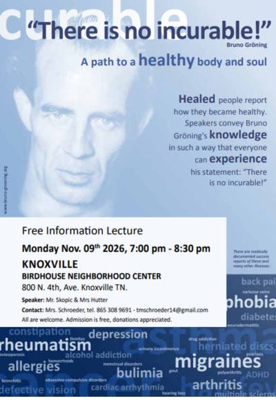 Free Information Lecture: A Path to Restoring Body, Mind and Soul