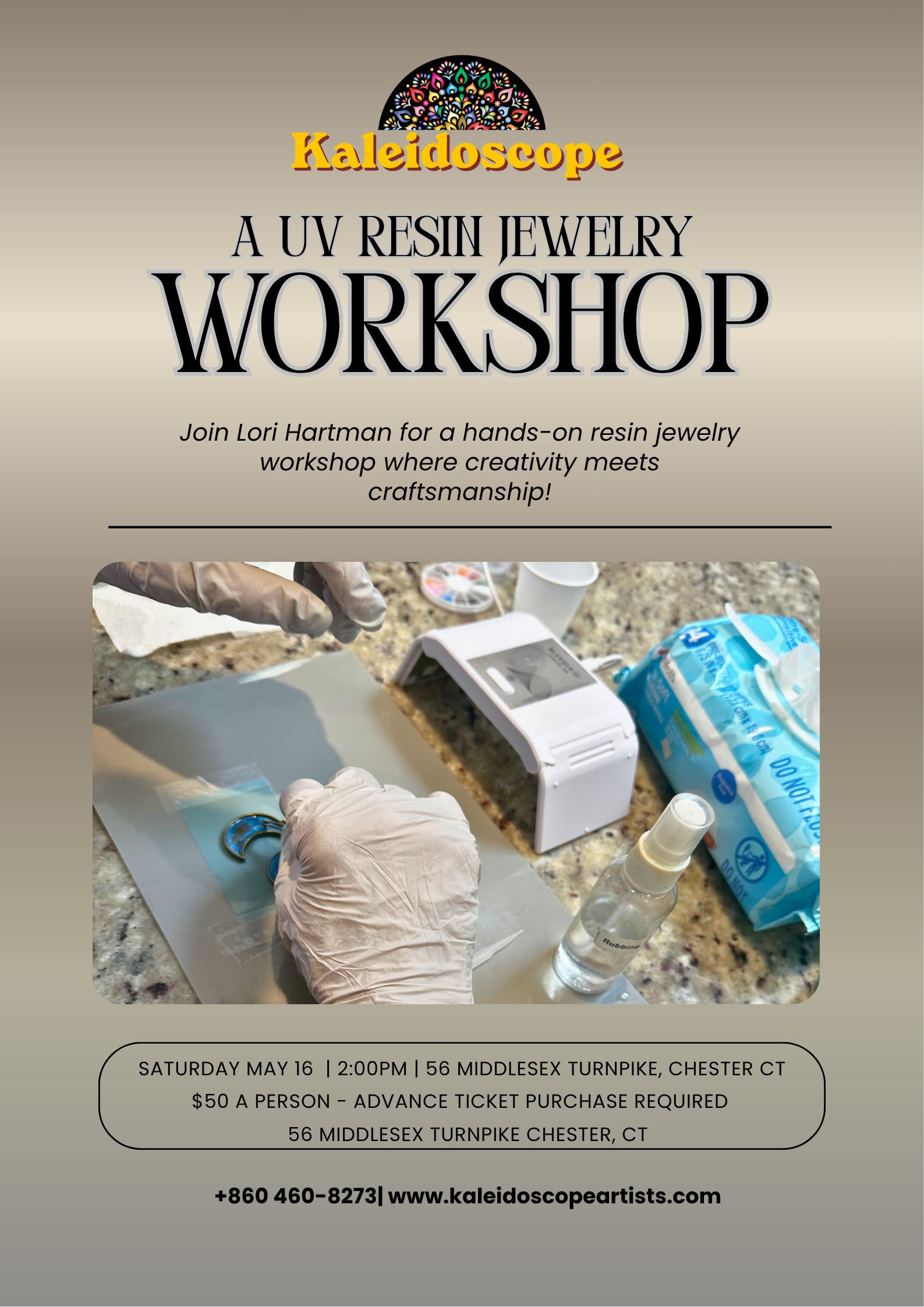 A Uv Resin Jewelry Workshop