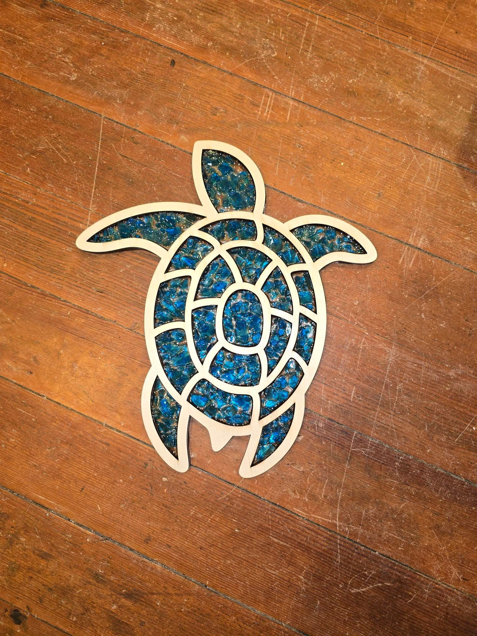 Crushed Glass Turtle Workshop BYOB Adult Night August 22