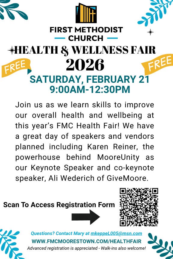 2026 First Methodist Church 4th annual Health & Wellness Fair