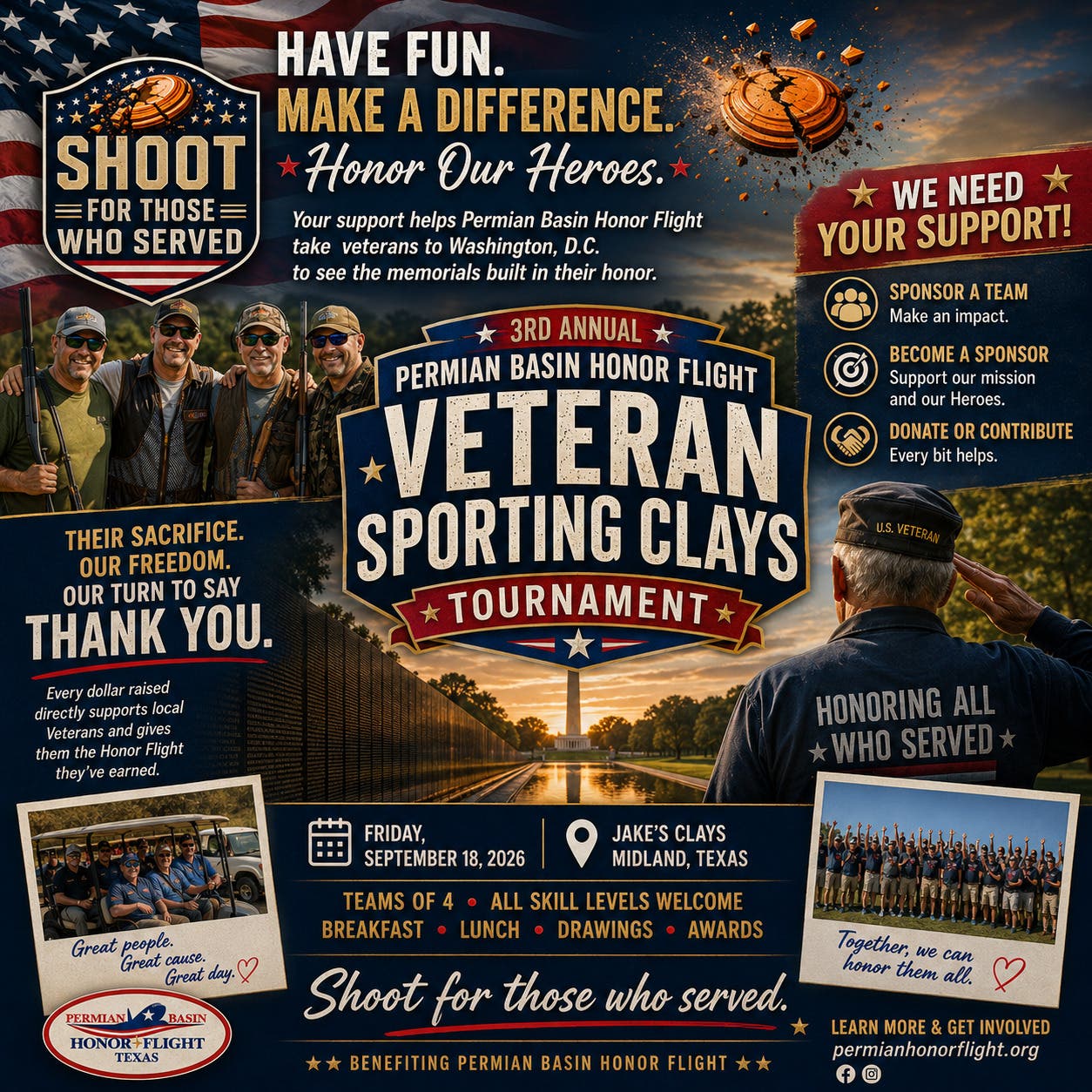 Permian Basin Honor Flight Clay Shoot
