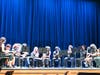 The North Babylon High School band performs musical selections celebrating Hispanic culture during the annual showcase.