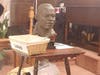 A bust of Rev. Dr. Martin Luther King Jr. sits near the altar during the NAACP Huntington Branch’s annual MLK Birthday Celebration at Bethel A.M.E. Church in Huntington.