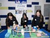 Members of Sayville’s 8th grade Future City team work together on their city model, which featured vertical farming towers and a sustainable farm-to-table food system.