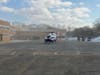 A medivac helicopter lands at Hauppauge Middle School following a serious crash at Route 347 and Route 111 in Smithtown, fire officials said.