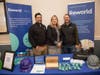 Representatives from Reworld staff an informational table showcasing sustainable waste solutions and recycling resources during the Town of Babylon’s Green Horizons 2.0 Sustainability Fair.