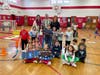 Students participated in a creative curling challenge during Timber Point’s Olympic celebration.