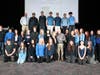 Lindenhurst High School students with Lazan and Newfield. 