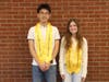 Harborfields High School Class of 2026 valedictorian Leo Lin and salutatorian Michelle Diner.