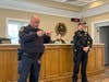 Members of Smithtown Public Safety spoke with Girl Scouts about their roles protecting the community during a Town Hall visit.