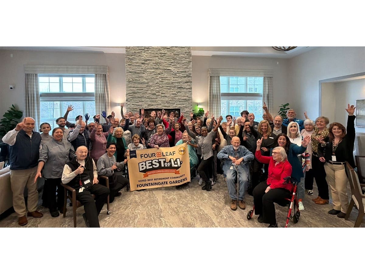 Fountaingate Gardens in Commack was named Best Retirement Community in the 2026 Best of Long Island awards.