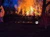 Crews from multiple departments worked to extinguish a shed fire near Thadeus Lane and Church Lane.