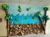 Ocean and wildlife-themed decorations transformed portions of Bayview Elementary into immersive educational environments celebrating different regions of the United States.