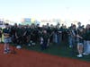 Students from the Oldfield Middle School seventh- and eighth-grade band perform during Harborfields Night with the Long Island Ducks at Fairfield Properties Ballpark in Central Islip on May 1.