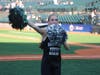 

Members of the Harborfields kickline perform on the field during Harborfields Night with the Long Island Ducks at Fairfield Properties Ballpark in Central Islip on May 1.