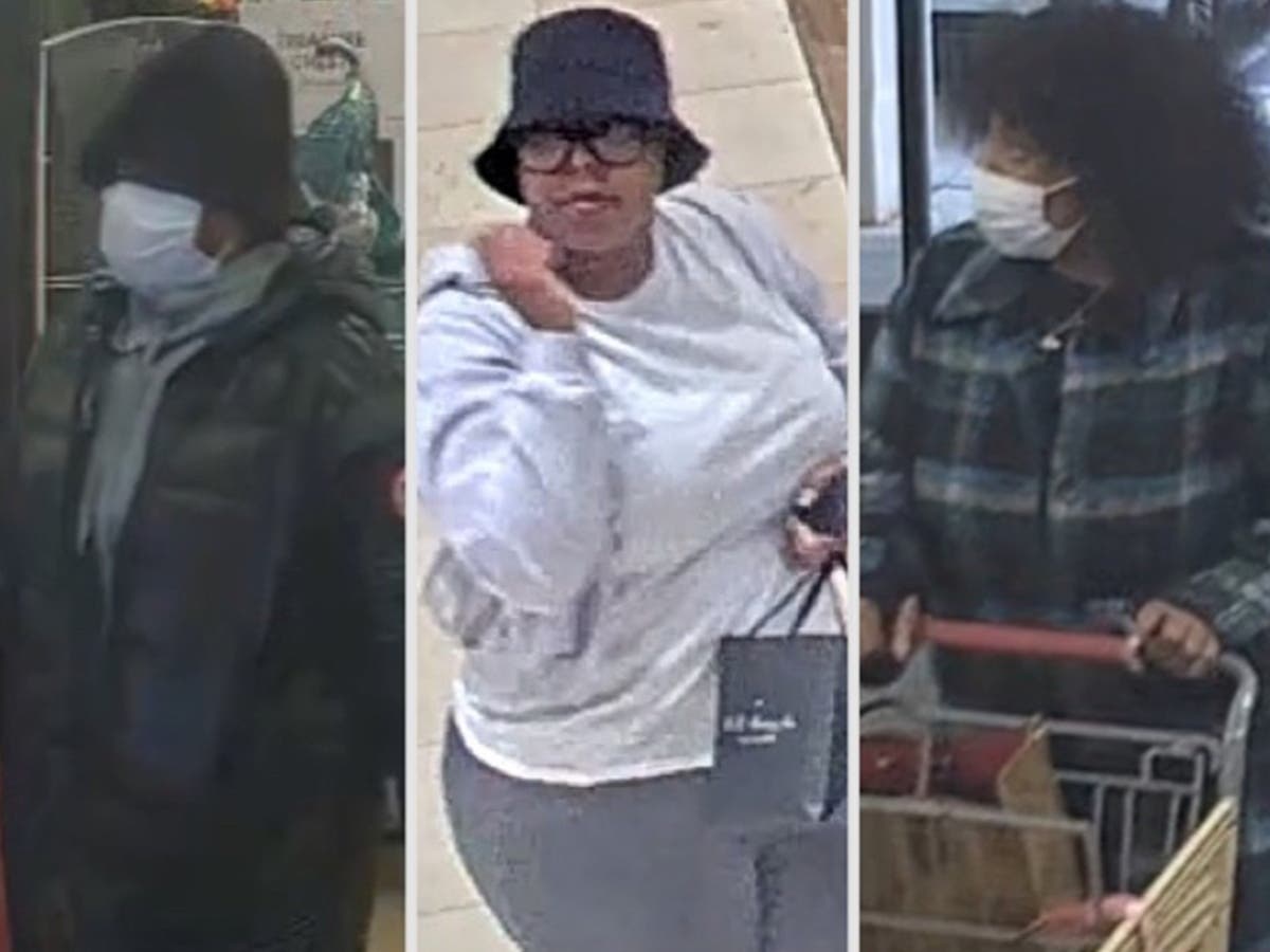 Surveillance images released by Suffolk County Crime Stoppers show 3 women wanted in connection with a wallet theft at a Commack HomeGoods and the fraudulent use of a stolen credit card at a Huntington Macy’s.