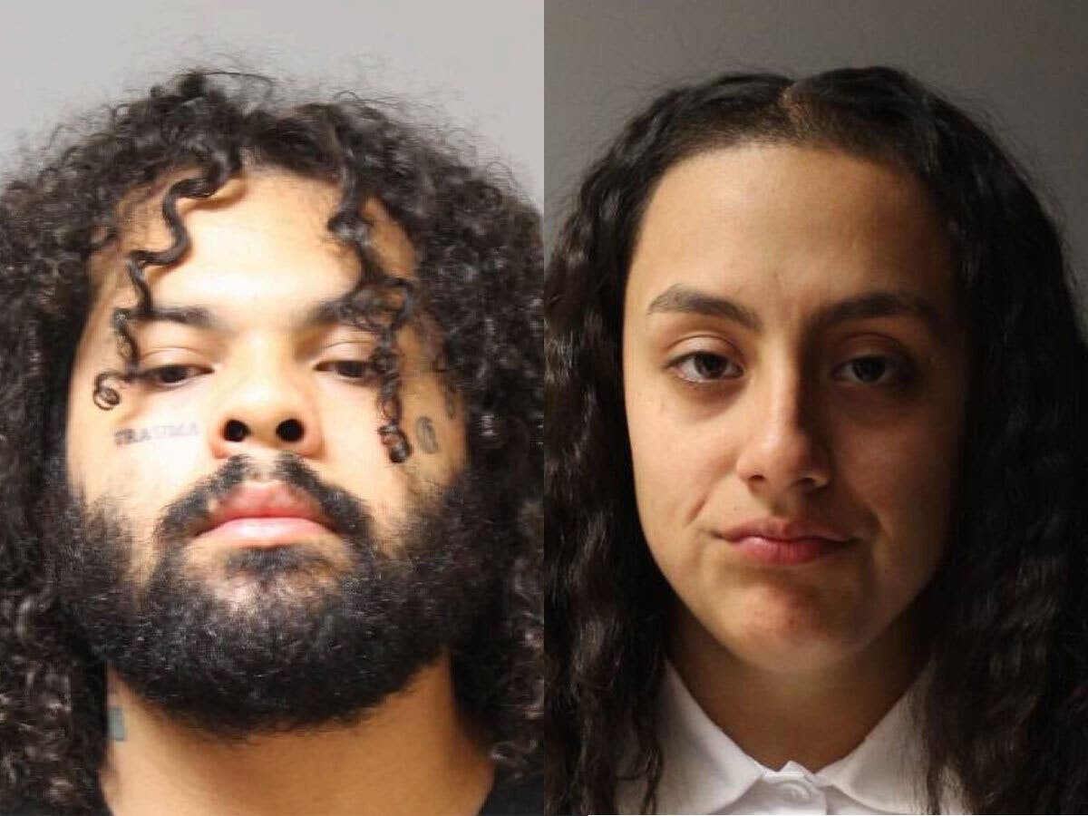 Christopher Perdomo, left, was sentenced to 20 years to life in prison for his role in the kidnapping and killing of Linver Ortiz Ponce, orchestrated by Kayla Avarenga in Bay Shore, prosecutors said.