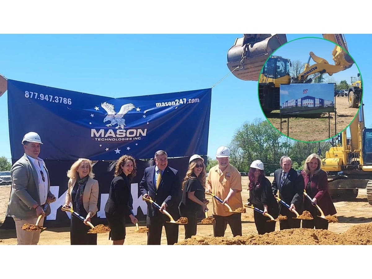 Officials and Mason Technologies leadership break ground Tuesday on the company’s new $30 million headquarters in the Long Island Innovation Park at Hauppauge.