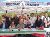 Members and supporters of the Constantino Brumidi Lodge participated in the Town of Babylon Italian Food Festival.