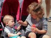 Children enjoyed Italian ice during the Town of Babylon Italian Food Festival at Babylon Town Hall.