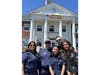 Members of the West Babylon EMS outside Babylon Town Hall during the Town of Babylon Italian Food Festival.