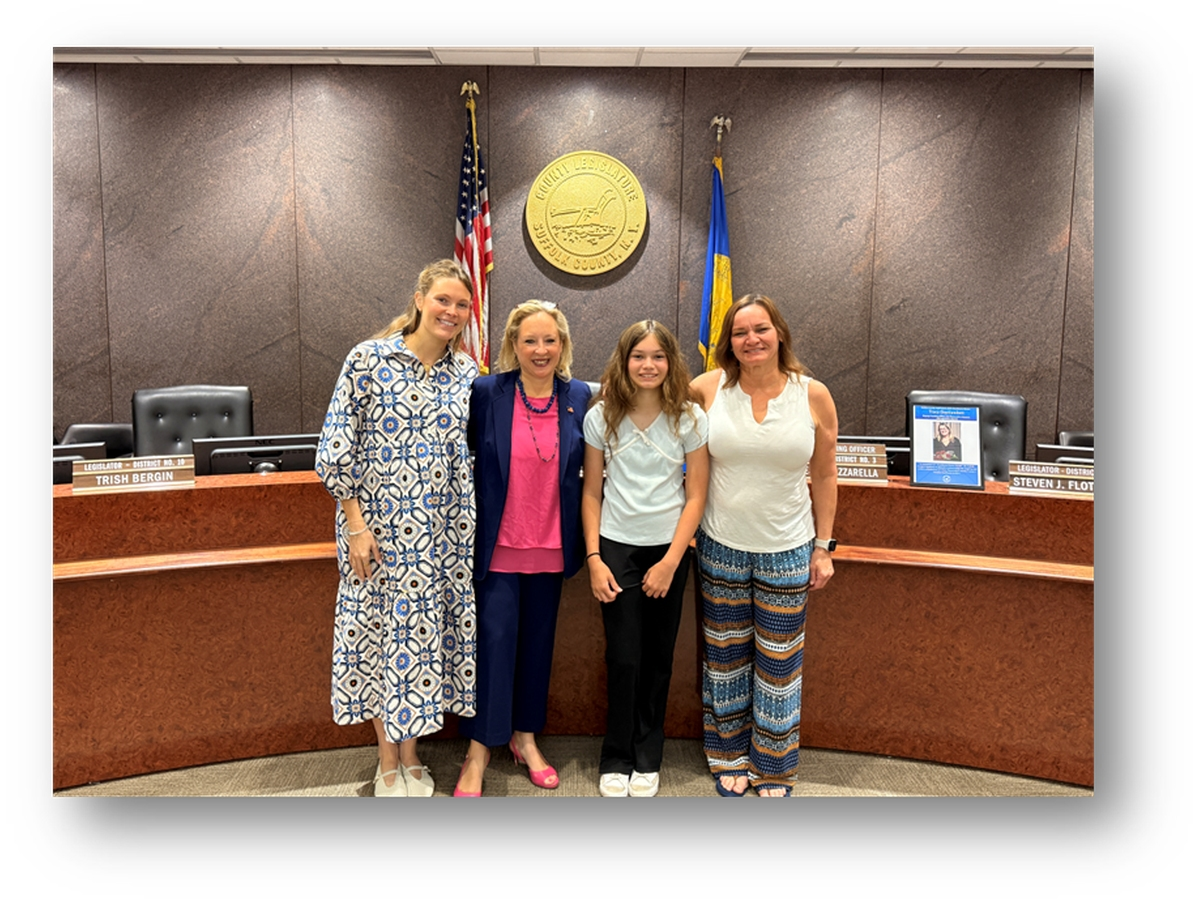 Jessa Bruno, a fifth-grade student at Maplewood Intermediate School, was named the countywide winner of Suffolk County’s “Be Pool Smart” Pool Safety Poster Contest.
