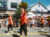 Performers dance and cheer as crowds line Deer Park Avenue for the 7th Annual Babylon Pride Parade.  