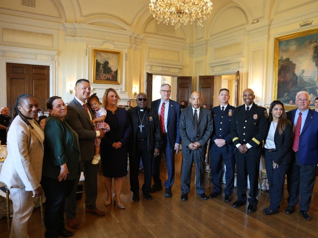 Suffolk County Legislator Leslie Kennedy hosted the fifth annual Suffolk County Heroes Breakfast at Oheka Castle in Huntington on June 26.
