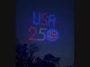 A patriotic drone show lit up the sky over Callahan’s Beach as part of Smithtown’s America 250 celebration.