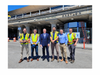 Members of the Forte Construction team joined LIRR President Rob Free and other project officials outside Babylon Station to mark the opening of its rebuilt platforms.