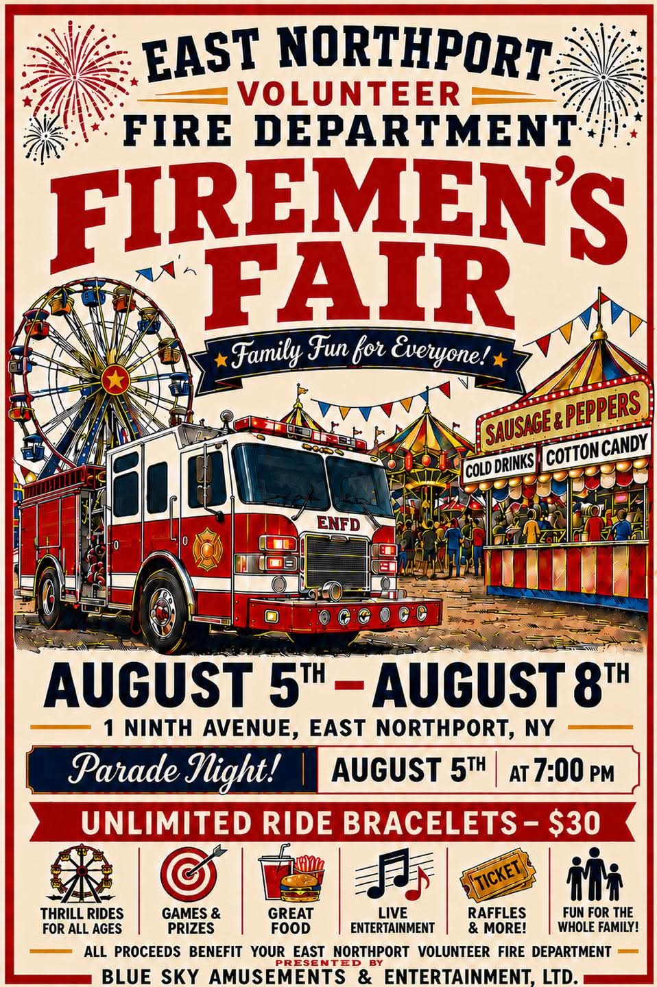East Northport Volunteer Fire Department Firemen's Fair