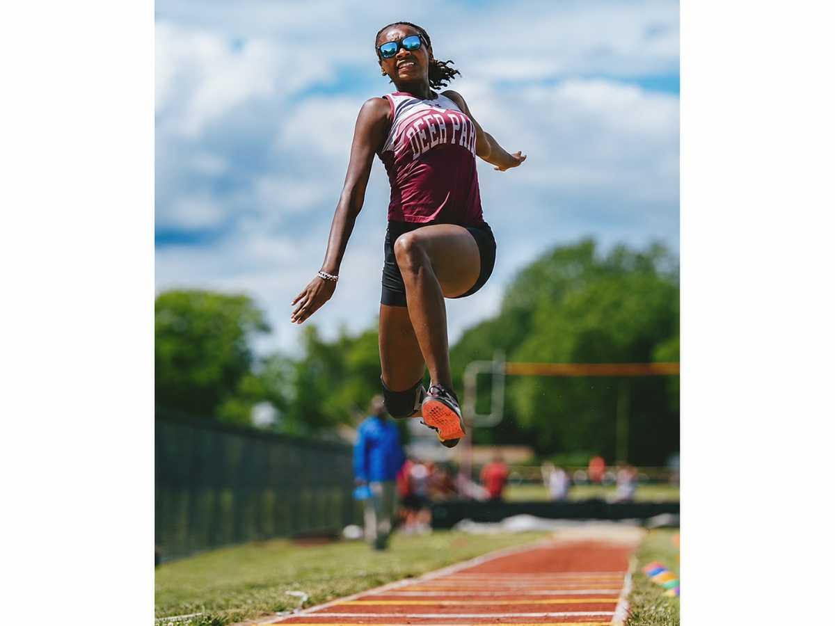 Deer Park High School triple jump athlete Kayla Beaumont finished second in
New York State.
