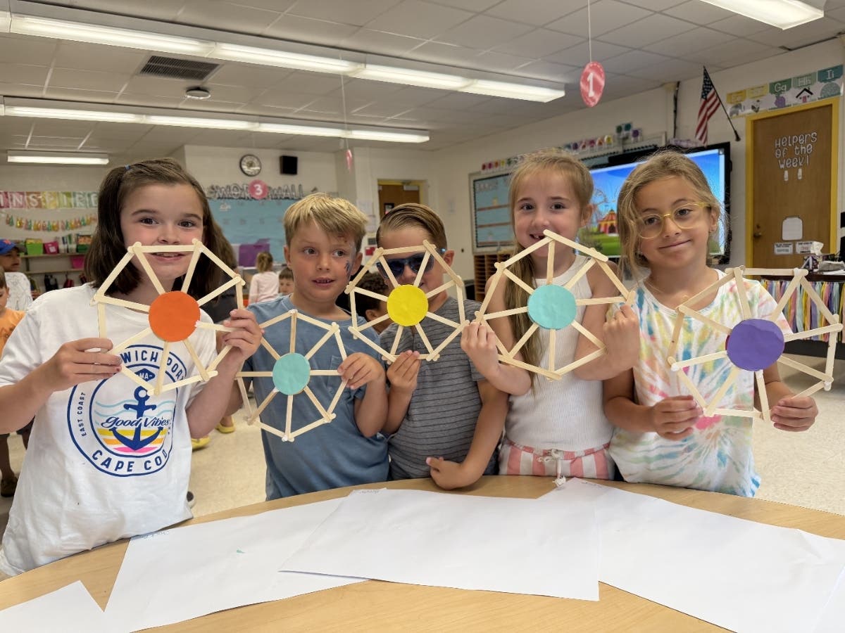 Students built Ferris wheels in “Build & Thrill: Summer STEM at the Amusement Park."