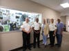 From left were Undersheriff John Becker, Sheriff Errol D. Toulon, Jr., Huntington Supervisor Edmund Smyth, Deputy Undersheriff Kevin Heavey, and Huntington Highway Superintendent Andre Sorrentino