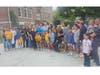 Families, advocates and community members gather at Huntington Town Hall for the Daniela Conte Foundation’s annual Gold Tree Lighting Ceremony.