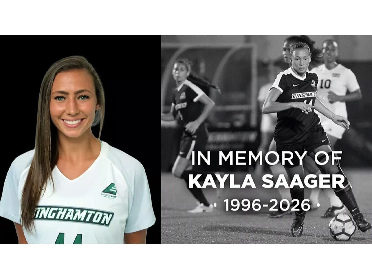 Binghamton University Athletics shared a memorial tribute honoring former women's soccer captain Kayla Saager-Beckley, who died Sept. 9 at age 30.  