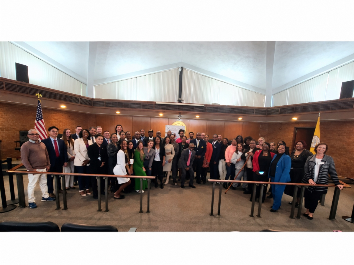 Members, business leaders and supporters of the Long Island African American Chamber of Commerce gather at a Chamber event.